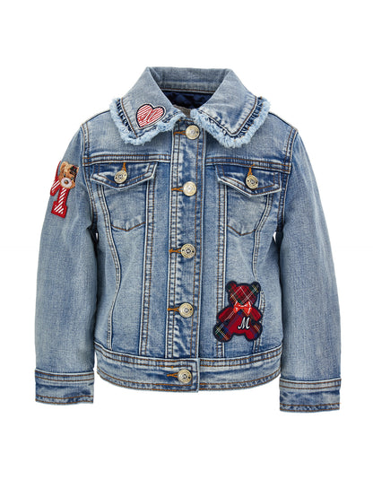 Giubbino jeans con colletto