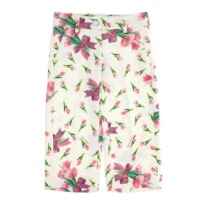 Pantaloni in cady stampato