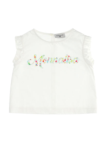 T-shirt with floral logo