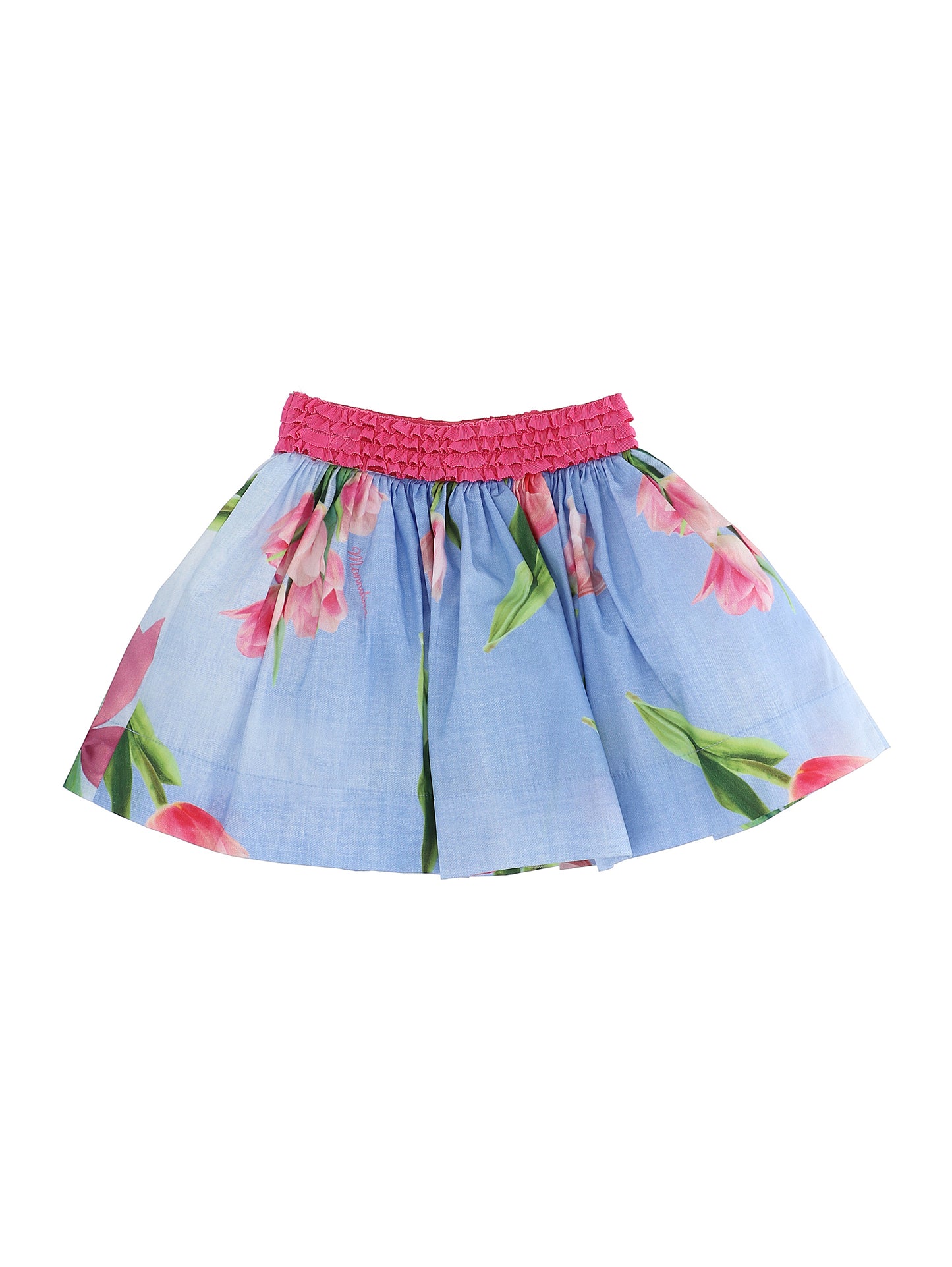 Floral print circle skirt
