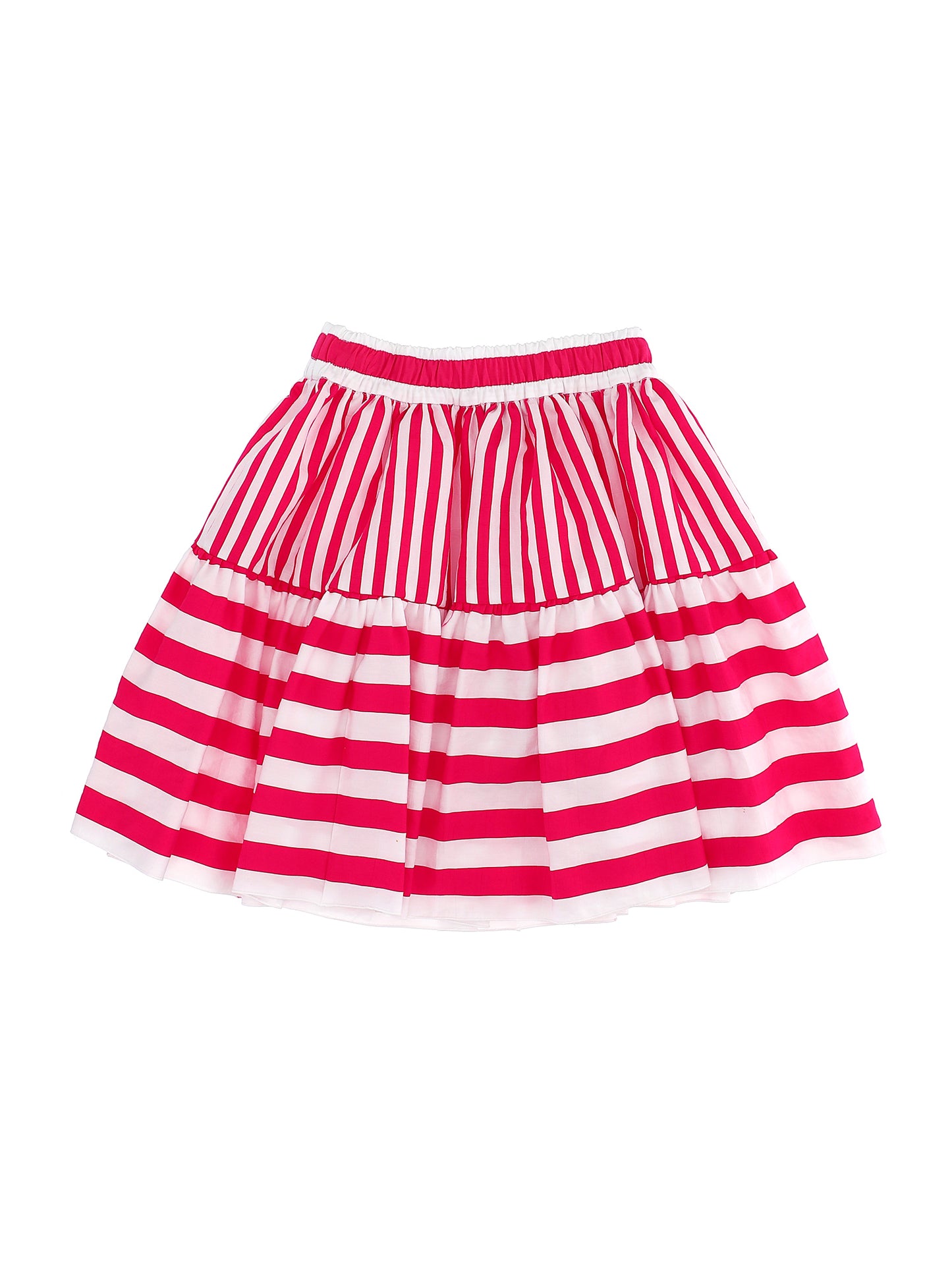 Long striped skirt