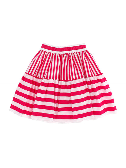 Long striped skirt