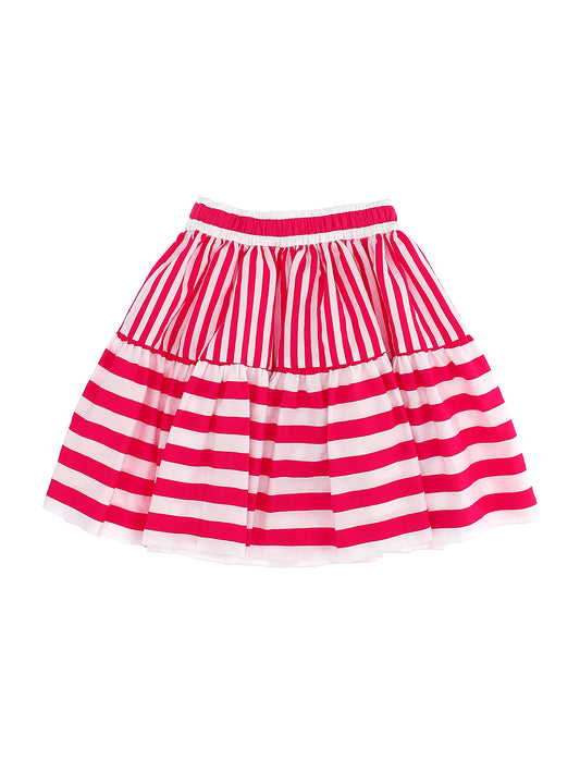 Long striped skirt