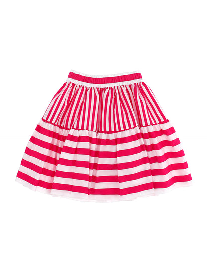 Long striped skirt
