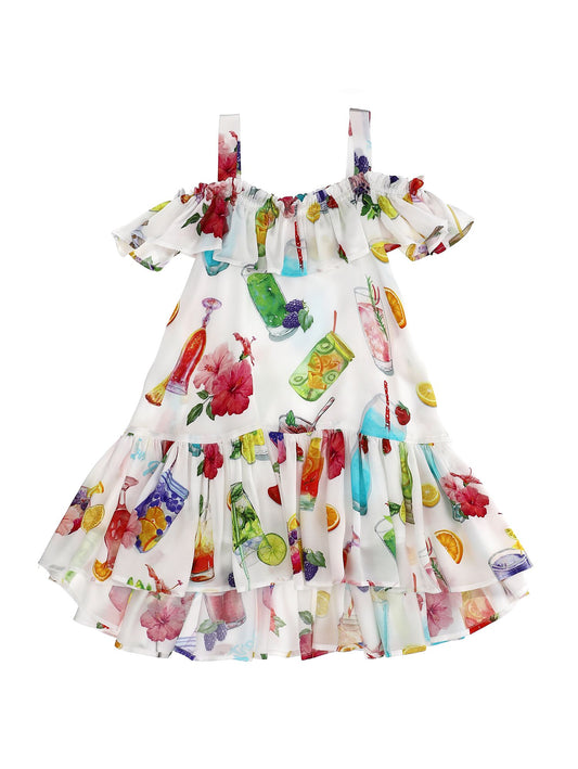Satin dress with shoulder straps