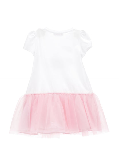 Cotton dress with embroidered cherries