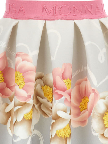 Floral neoprene skirt