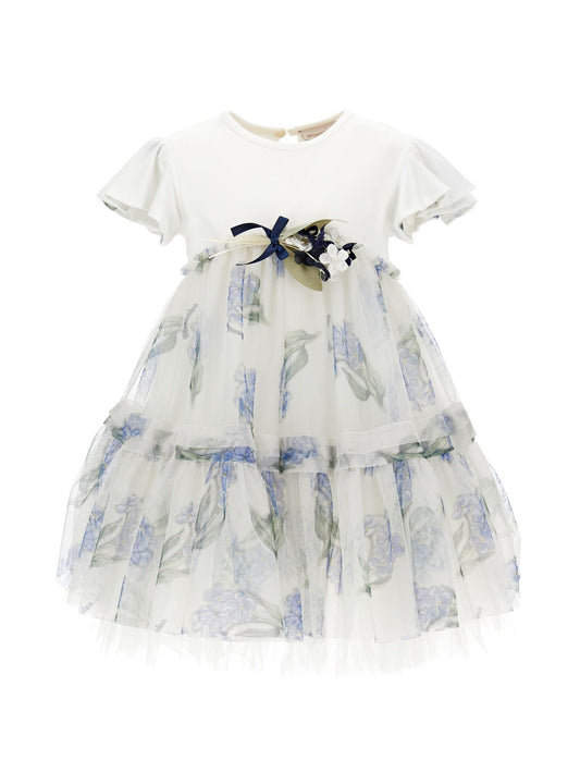 High-waisted tulle dress