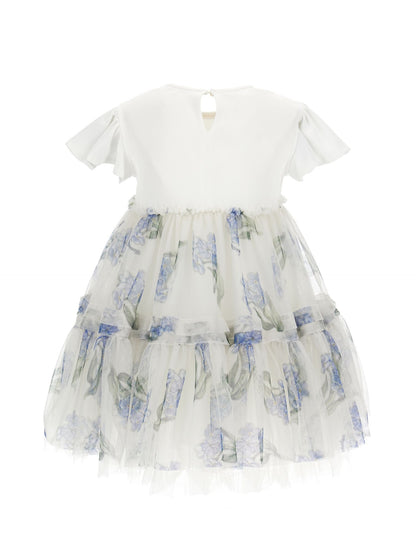 High-waisted tulle dress