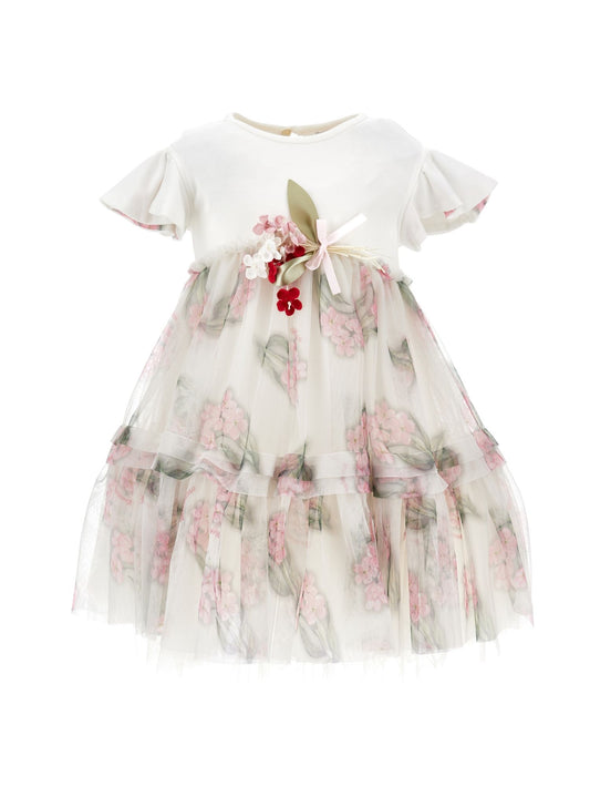 High-waisted tulle dress