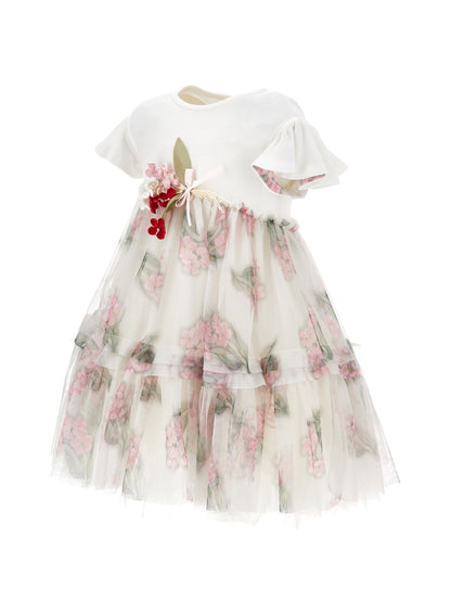 High-waisted tulle dress