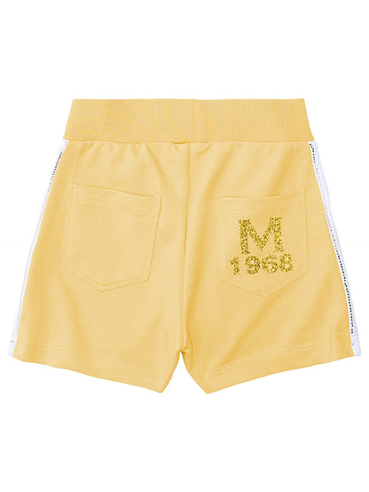 Lurex fleece shorts