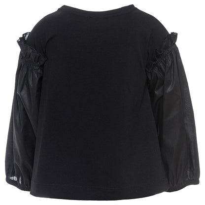 T-shirt  con maniche in cotone