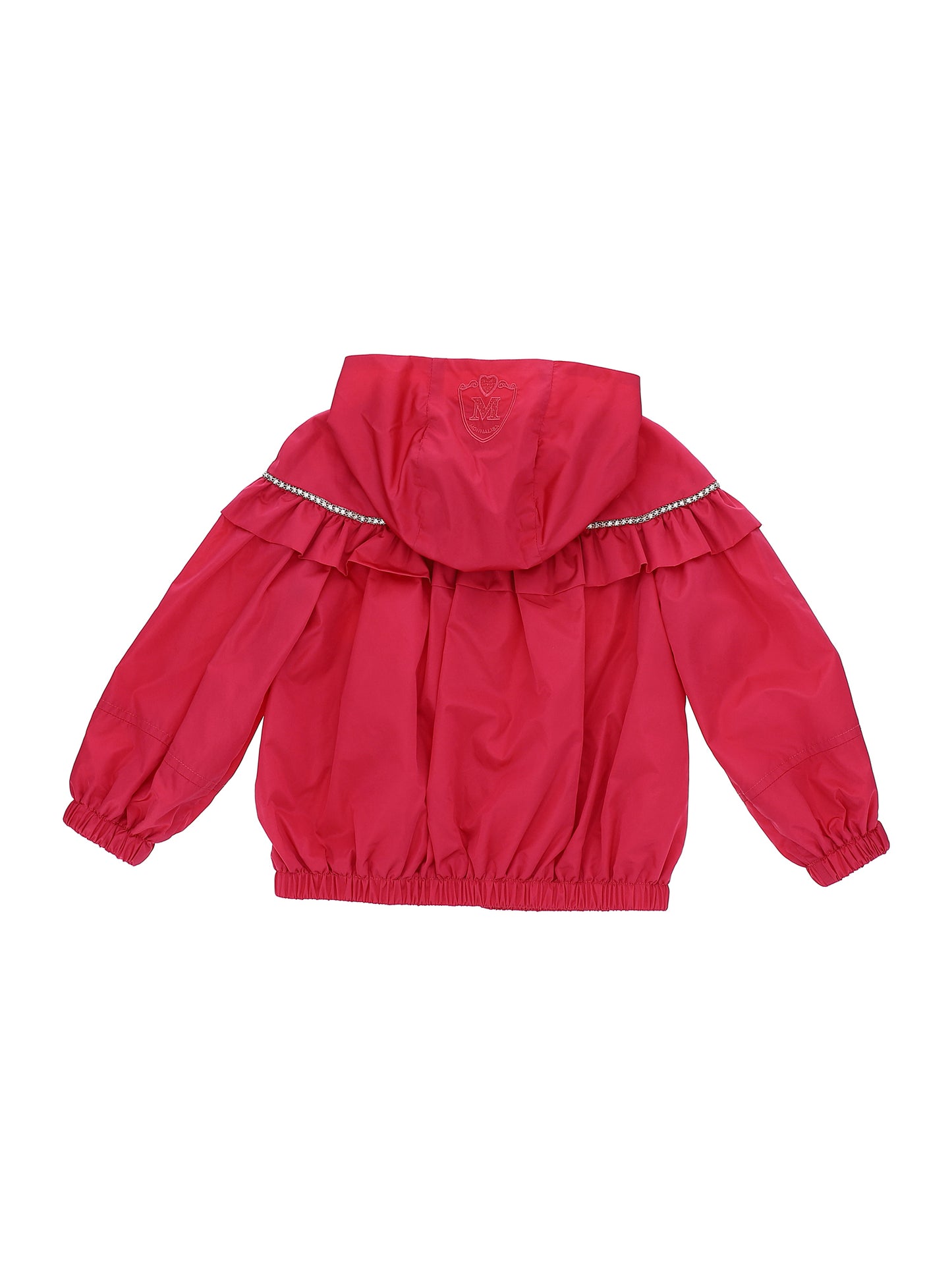 Windbreaker jacket with rhinestones