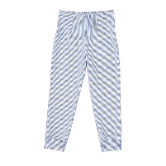 Striped stretch trousers