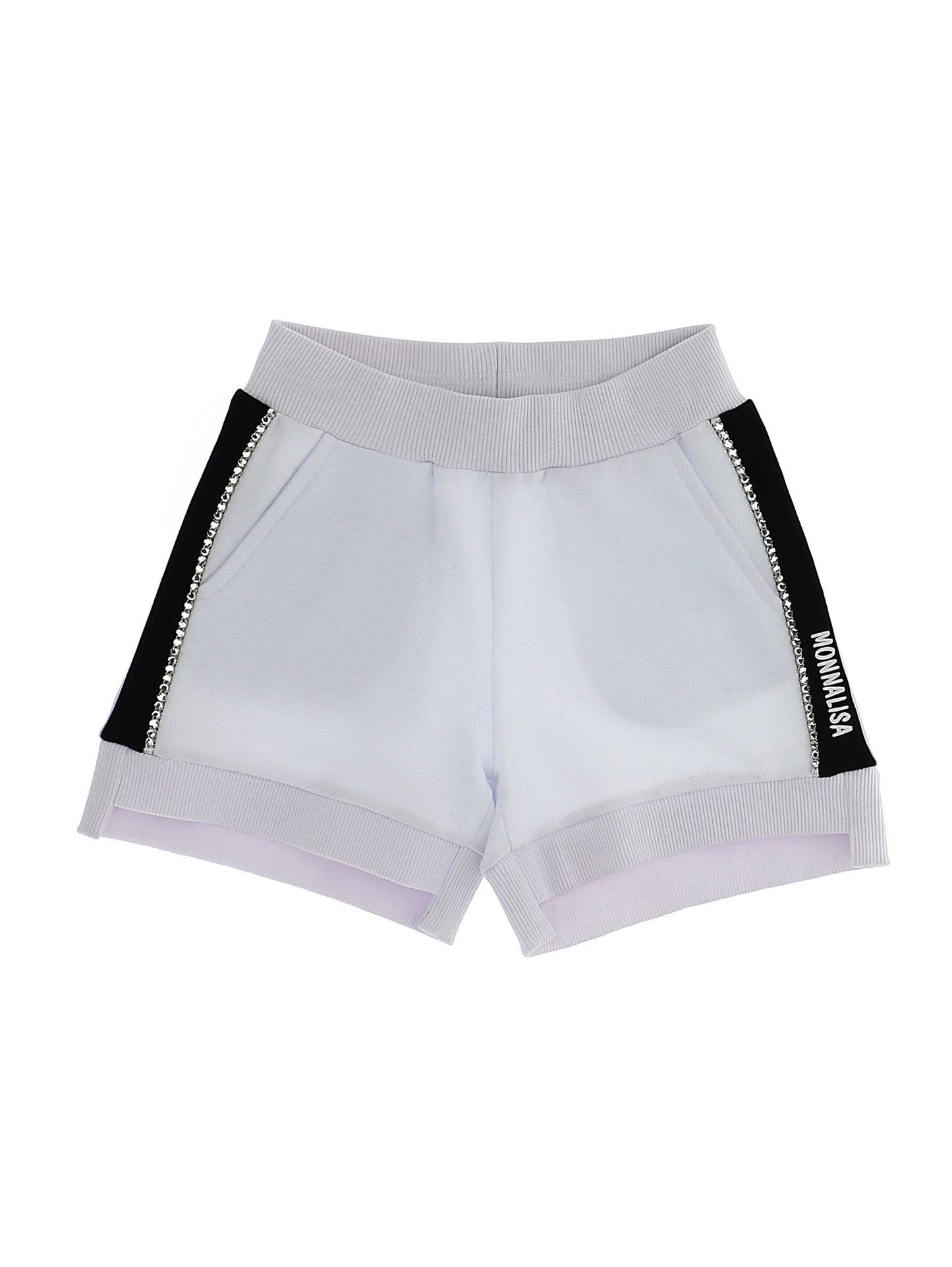 Two-tone sweatshirt shorts