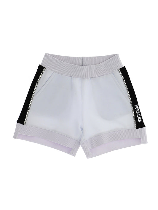 Shorts in felpa bicolor