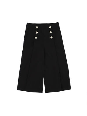Navy poplin trousers