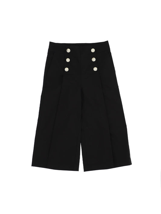 Pantalone in popeline marina