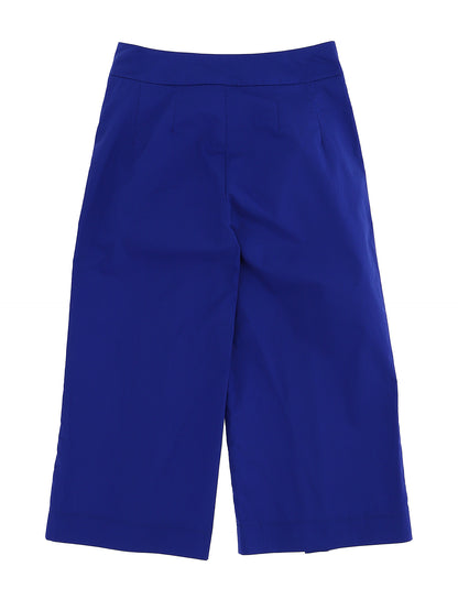 Navy poplin trousers