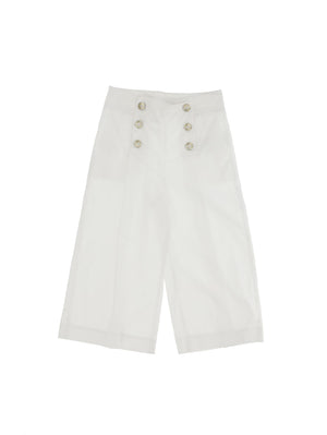 Navy poplin trousers