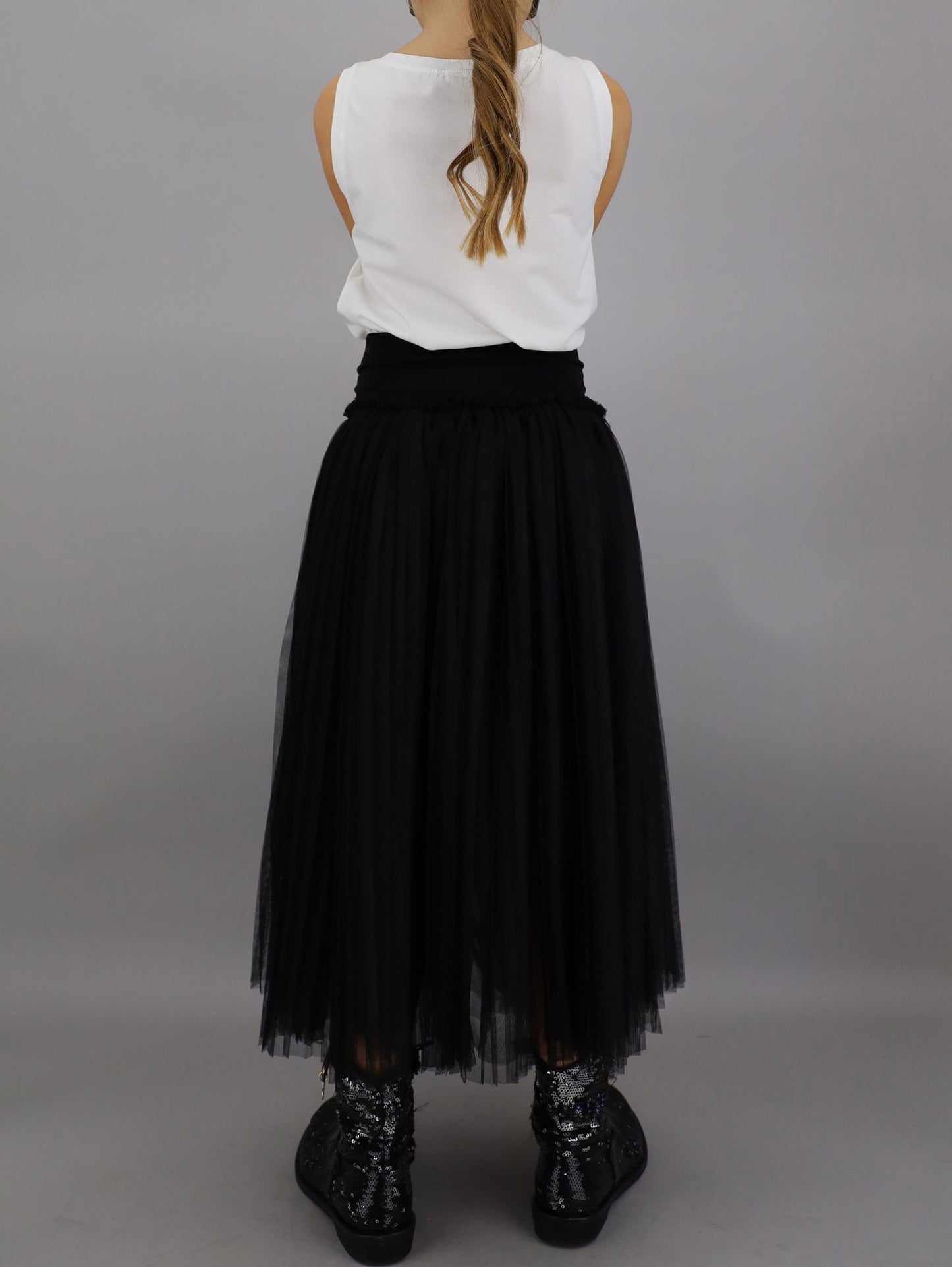 Long tulle skirt