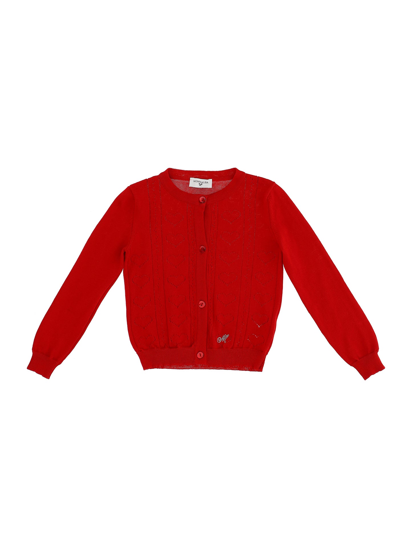 Openwork cotton cardigan