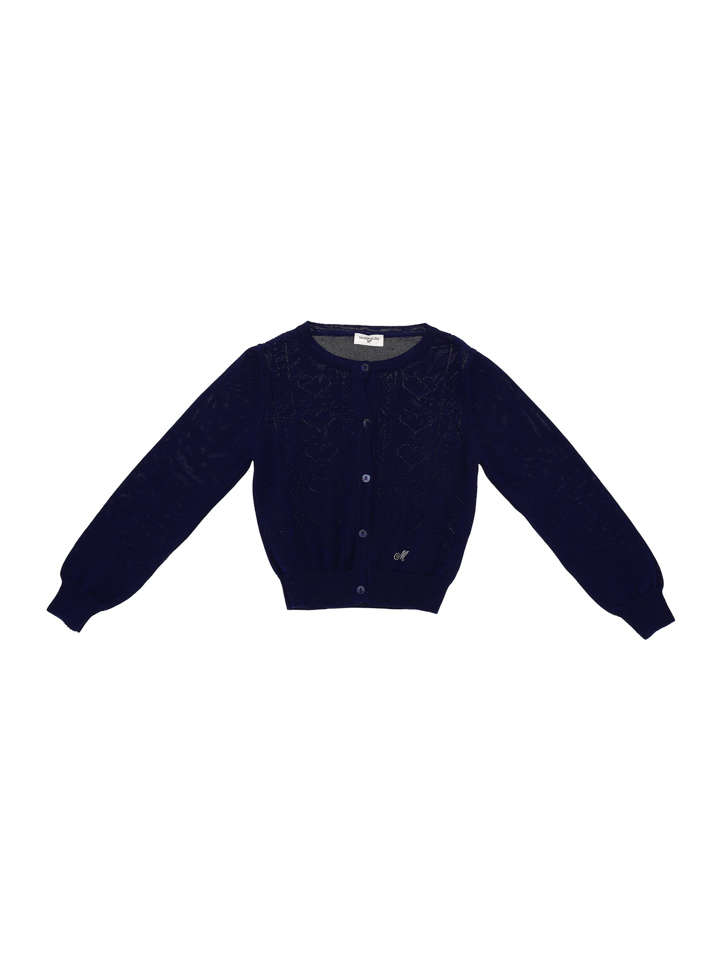 Openwork cotton cardigan