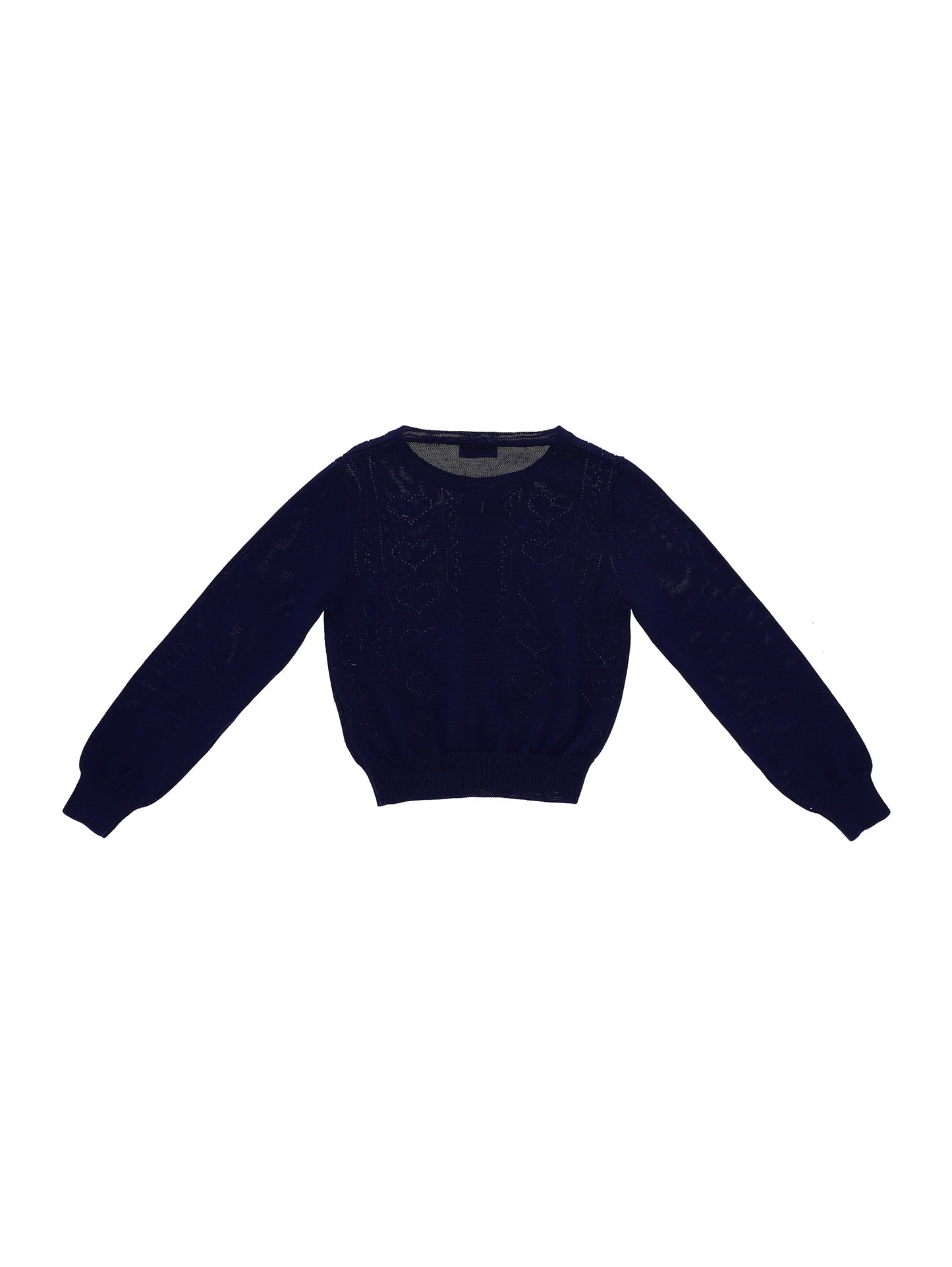 Openwork cotton cardigan