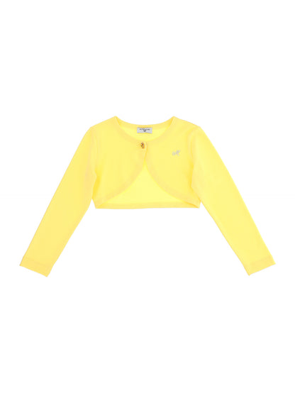 Plain knit cardigan