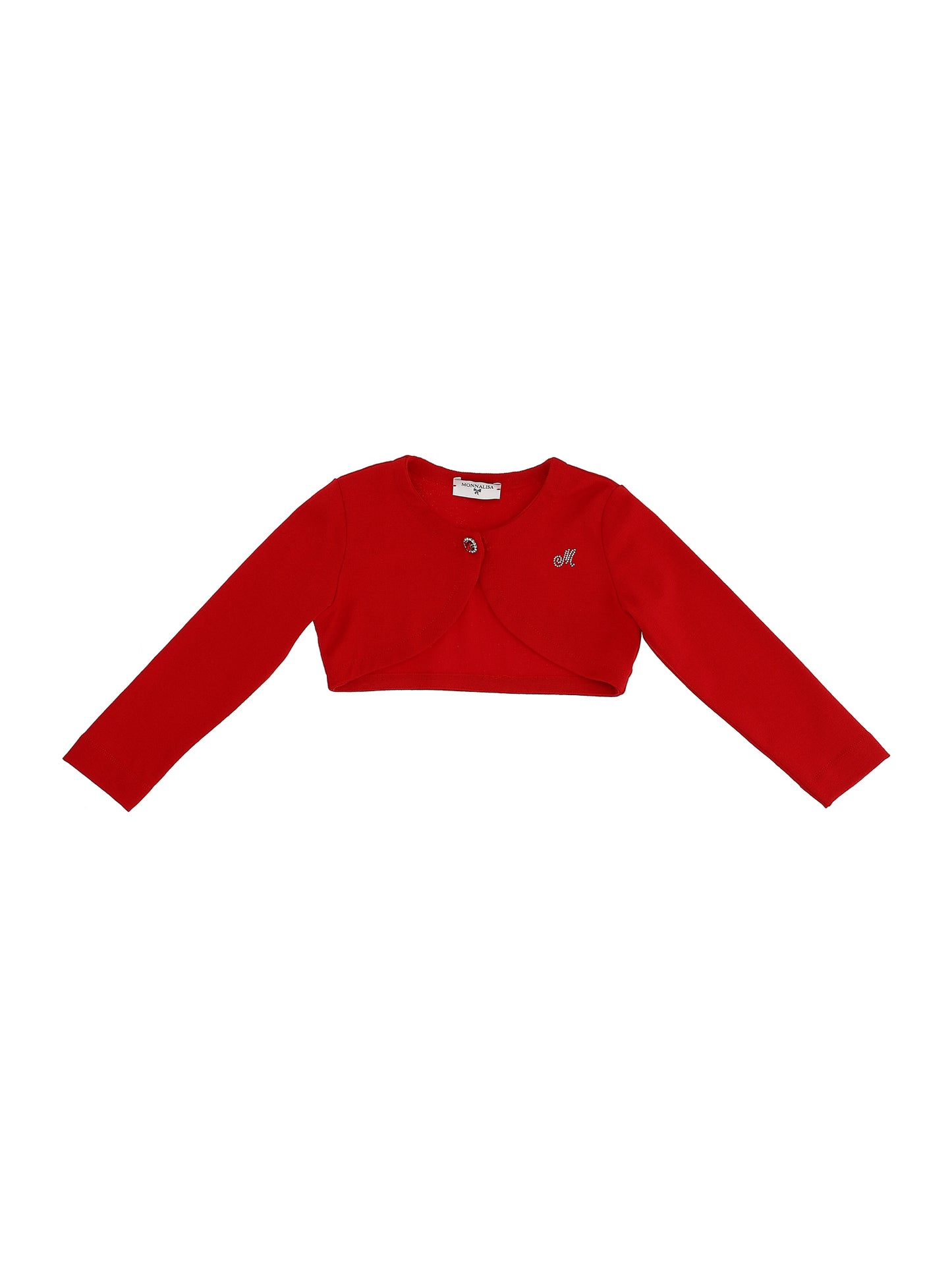 Plain knit cardigan