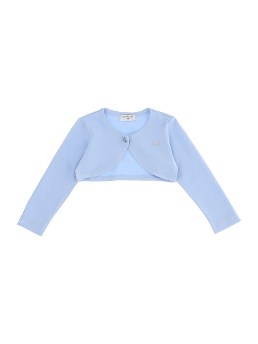 Plain knit cardigan