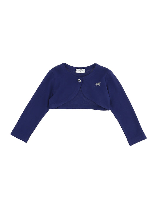 Plain knit cardigan