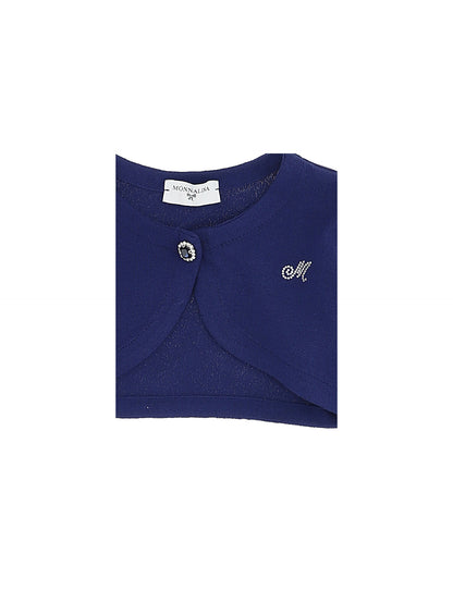 Plain knit cardigan