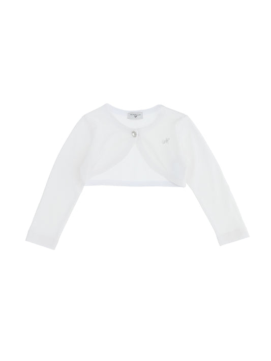 Plain knit cardigan