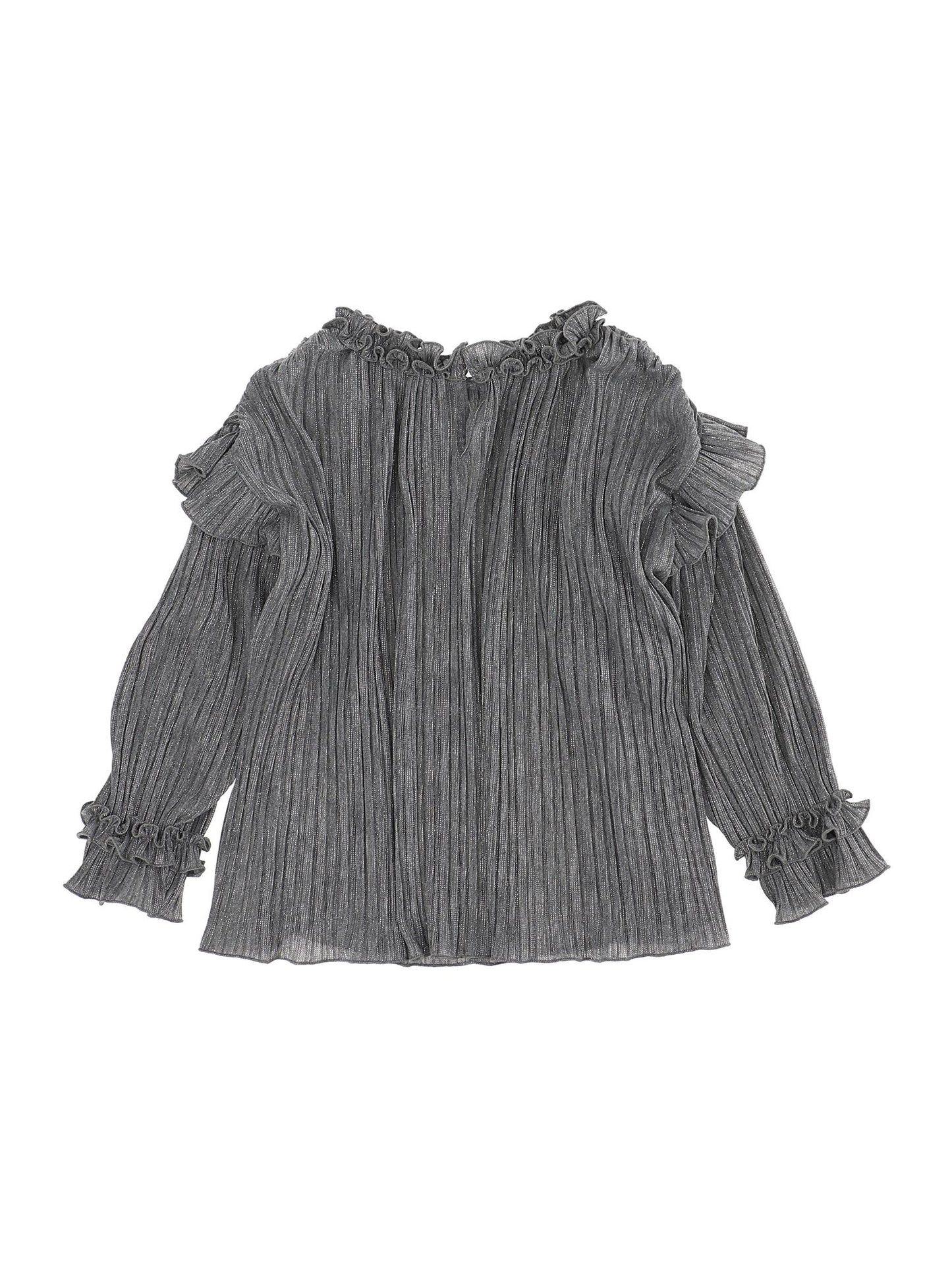 Blusa plissé lurex