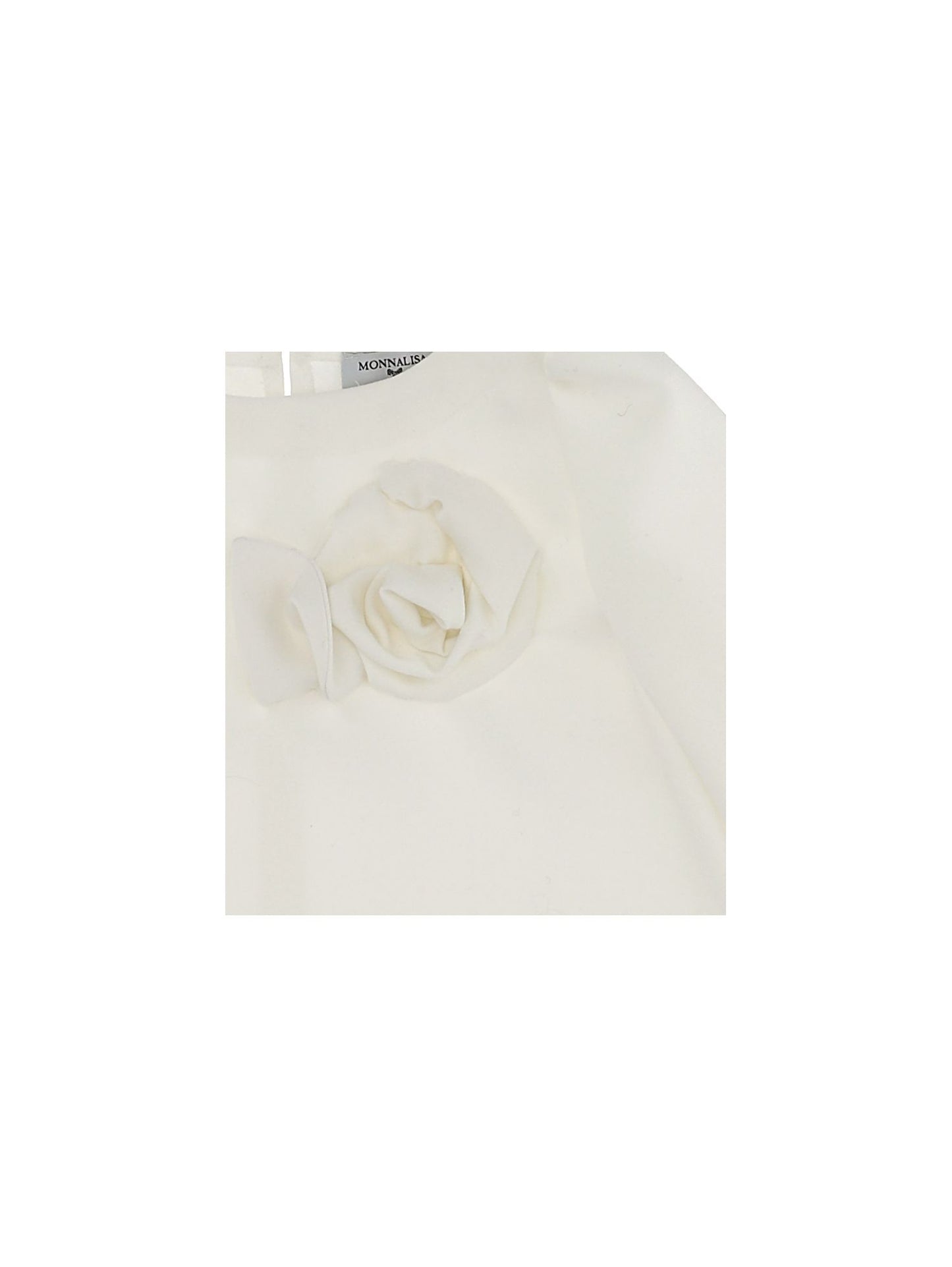 Blusa in crepe con fiore