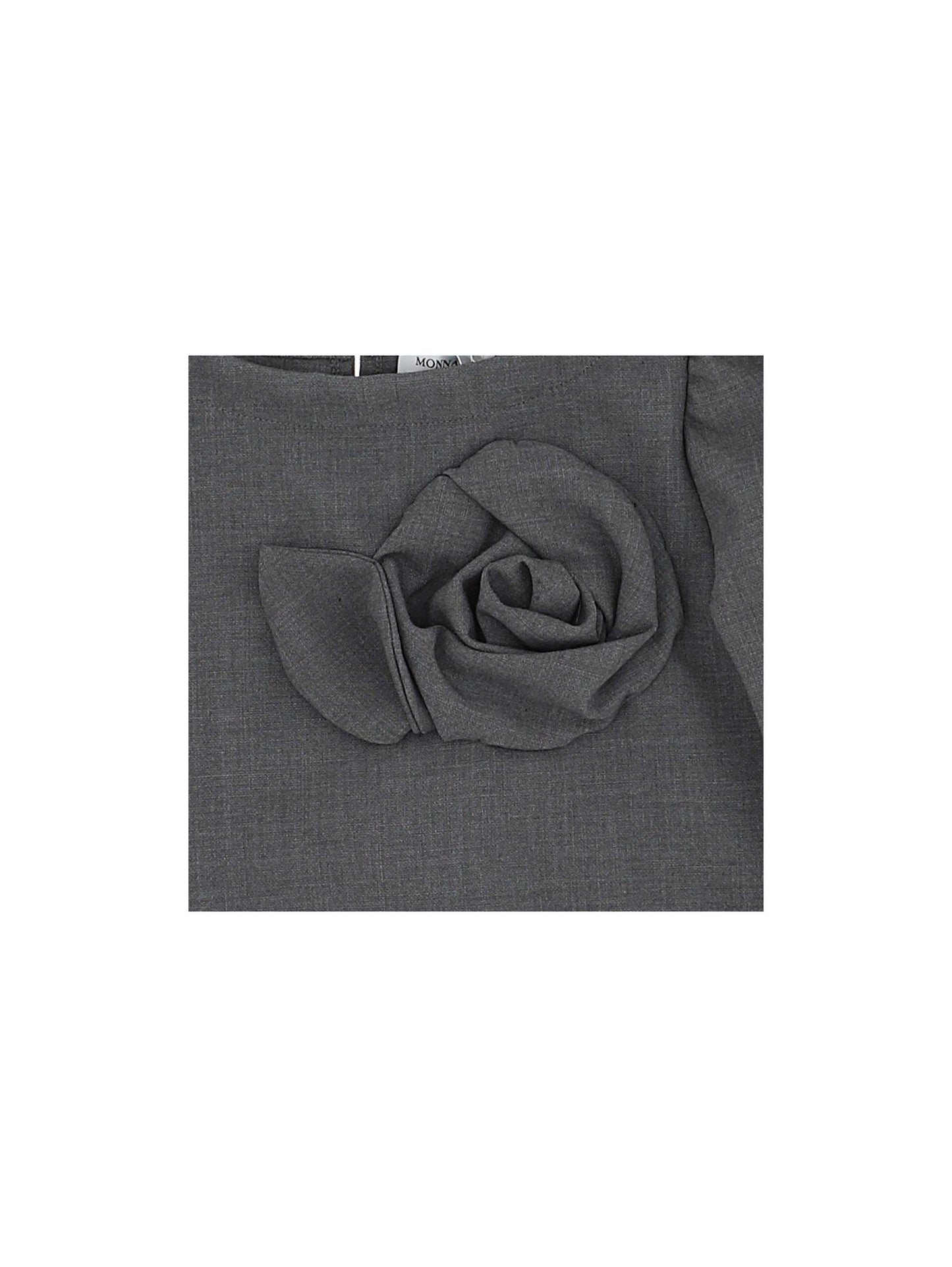 Blusa in crepe con fiore
