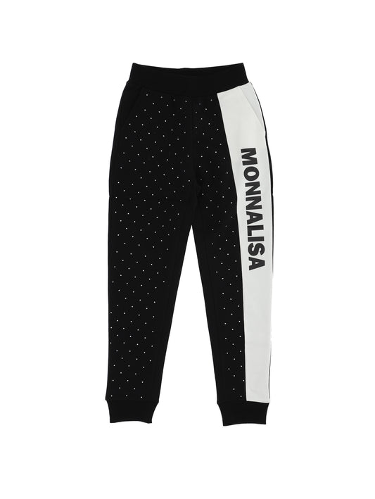Pantalone felpa strass