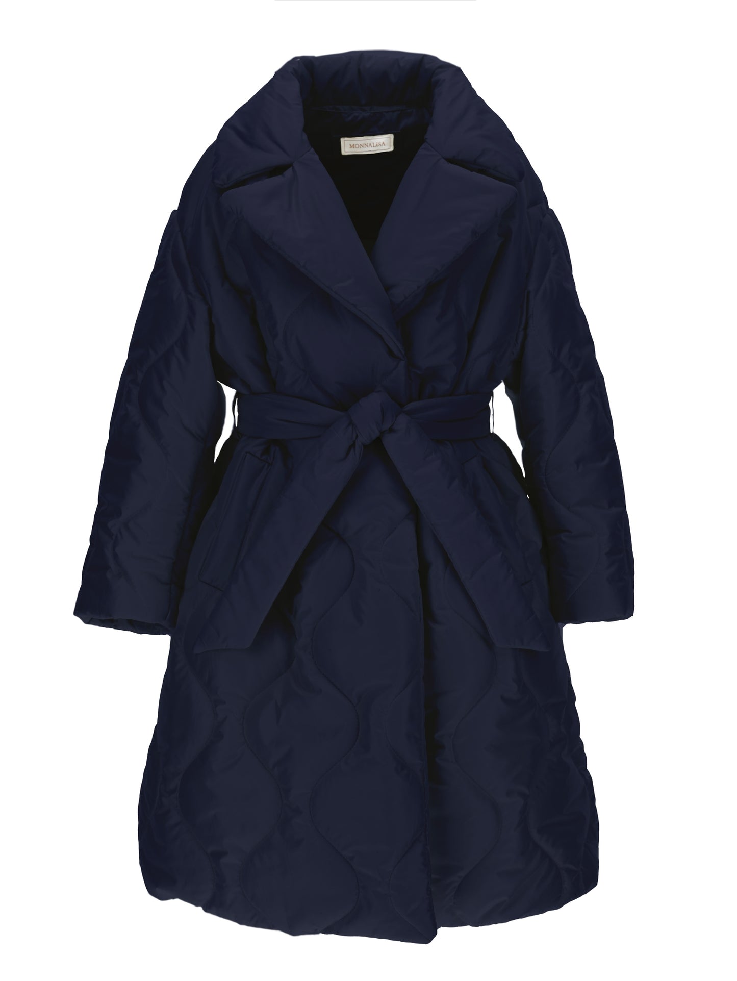 Quilted technical fabric coat