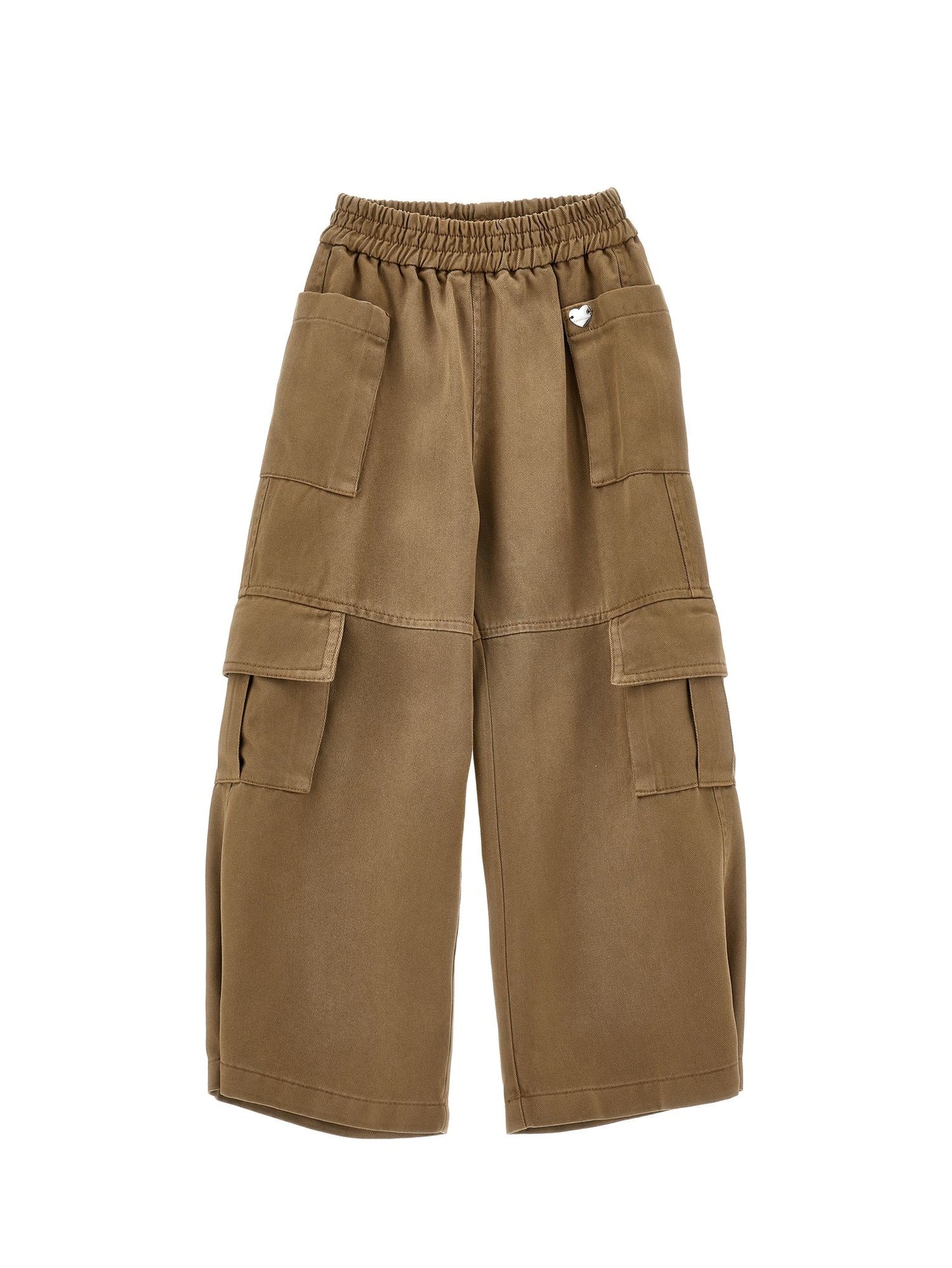 Flowing gabardine trousers