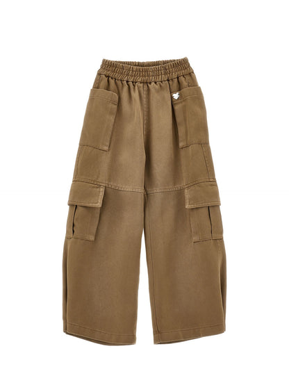 Flowing gabardine trousers