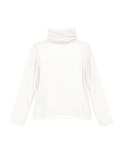 Jersey turtleneck with rhinestones
