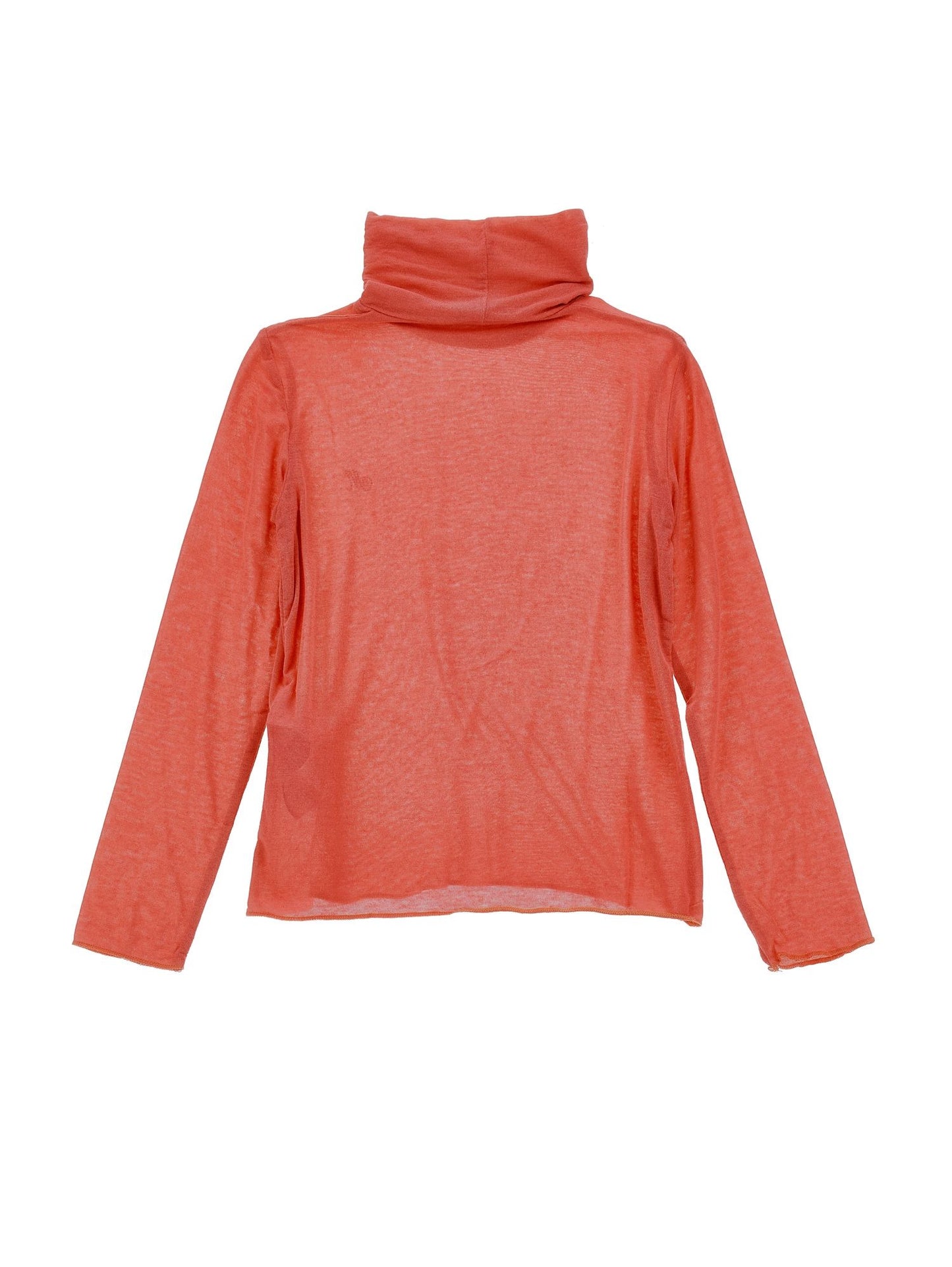 Jersey turtleneck with rhinestones