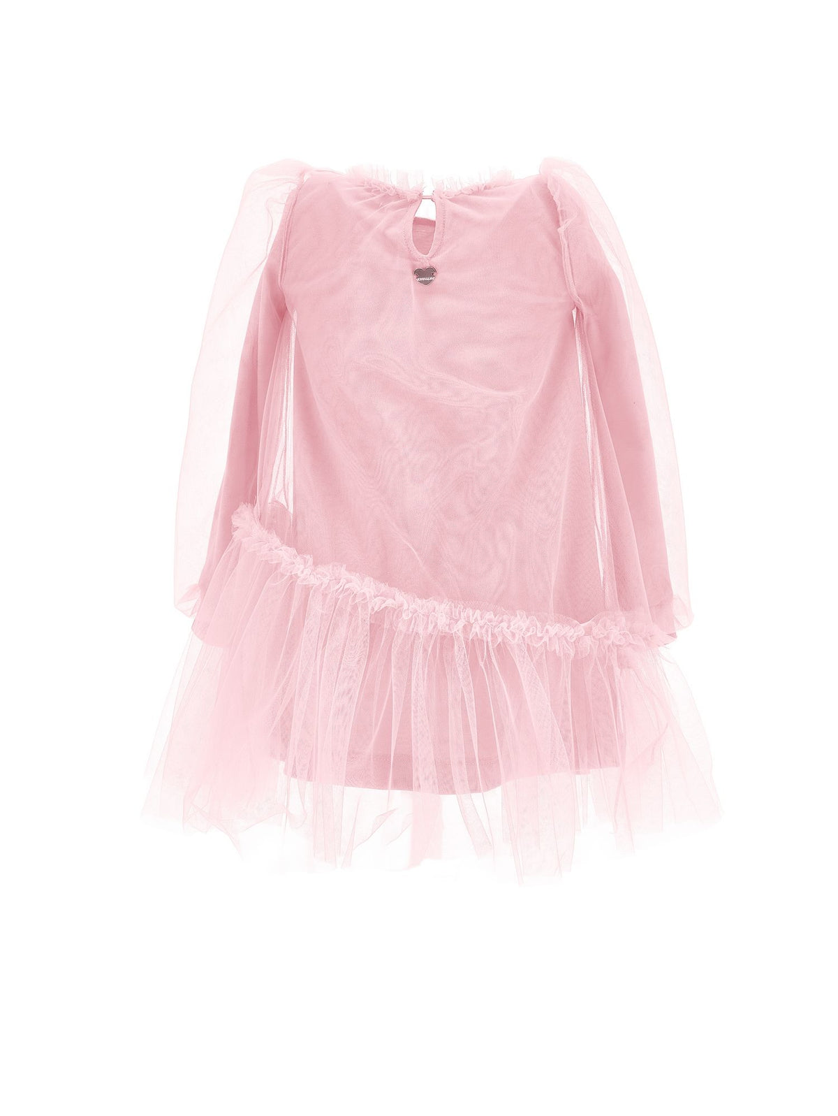 Tulle dress with flared sleeves