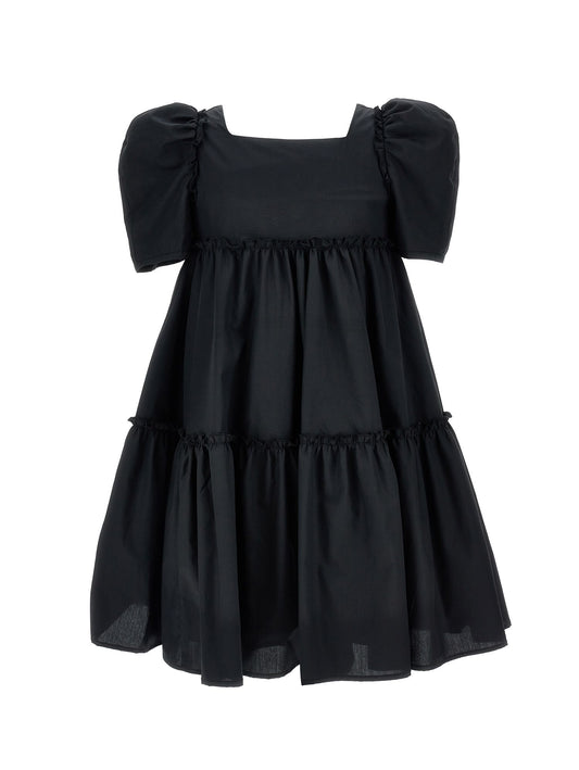 Robe évasée en popeline