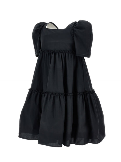 Robe évasée en popeline