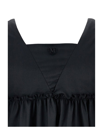 Robe évasée en popeline