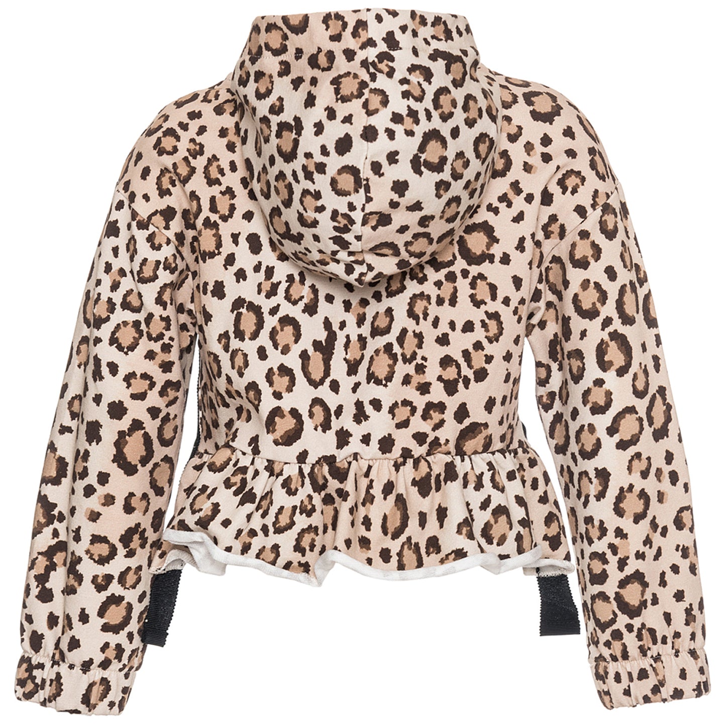 Short animal print sweatshirt
