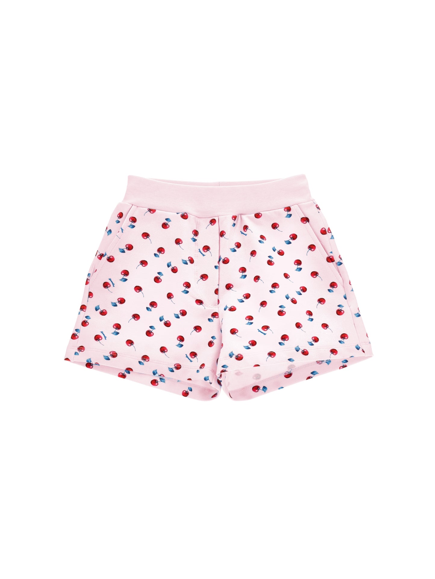 Cherry print cotton shorts